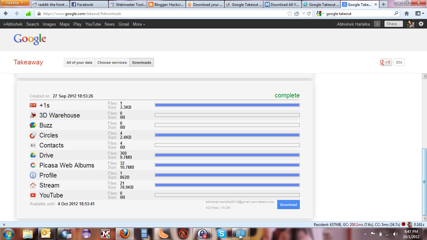 Hogyan mentsem le adataimat a Google Readerből? Google Reader adatok mentése, archiválás.