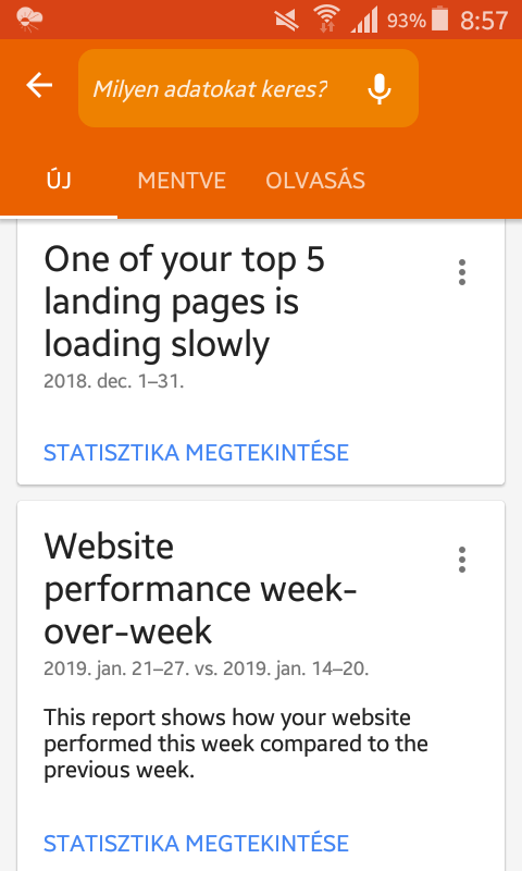 Google Analytics forgalom figyelő jelentések